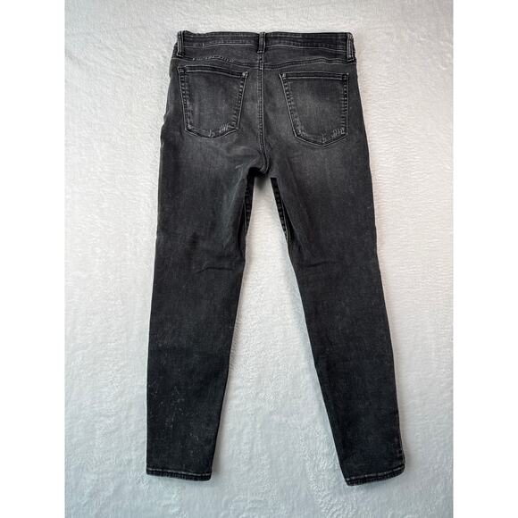 Lucky Brand Ava Super Skinny Women Size 10 Black Jeans Unique Wash Distressed - Picture 9 of 9